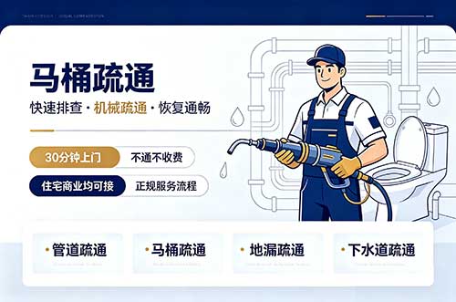 江门马桶疏通